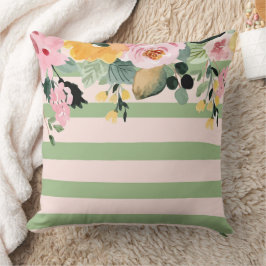 贈エレガントオーガニックり物のための緑の形の芸術 クッション