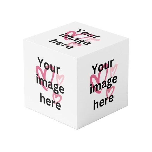 贈カスタムり物のフォトキューブ フォトキューブ (正面アングル)