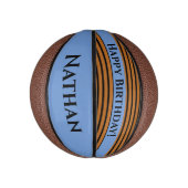 贈カスタムり物！ おもしろい誕生日 ミニバスケットボール (縦)