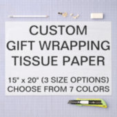 贈カスタム物用ベージュティッシュペーパー 薄葉紙 (クラフト)