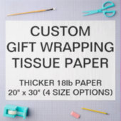 贈カスタム物用白パーソナライズされたティッシュペーパー 薄葉紙 (クラフト)