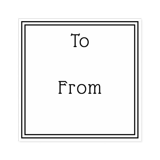 贈シンプルエレガントり物から ラバースタンプ (インプリント)