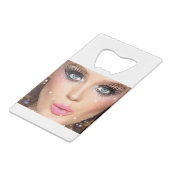 贈パーソナライズされたり物デザイン? クレジットカード栓抜き (裏面アングル)