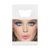 贈パーソナライズされたり物デザイン? クレジットカード栓抜き (裏面)