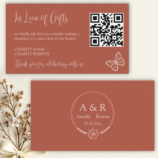 贈与に代わる草花 エンクロージャーカード