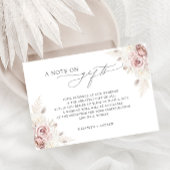 贈与に関する赤面フローラの結婚良好な願い エンクロージャーカード