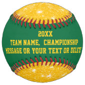 贈与アイディアが写真付きシニアソフトボール選手へ ソフトボール (裏面)