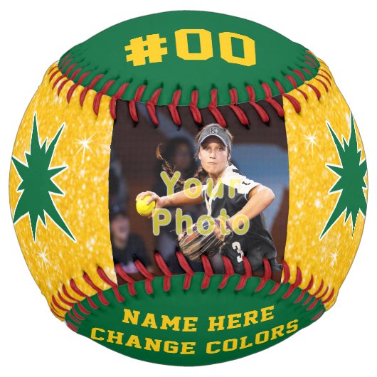 贈与アイディアが写真付きシニアソフトボール選手へ ソフトボール (正面)