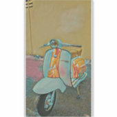 贈与バイクもしくは自転車に乗る人 シール (正面)