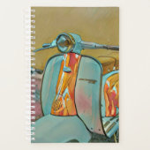 贈与バイクもしくは自転車に乗る人 プランナー手帳 (正面)