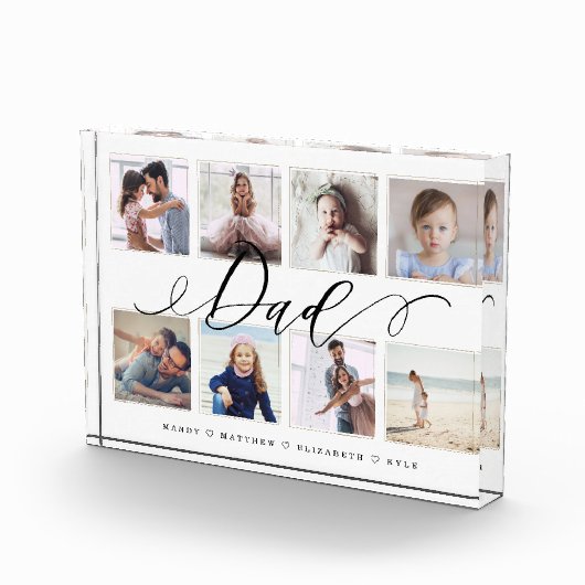贈与パパ |家族の写真記念コラージュ フォトブロック (右)