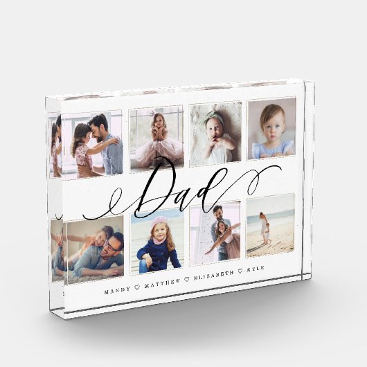 贈与パパ |家族の写真記念コラージュ フォトブロック (左)