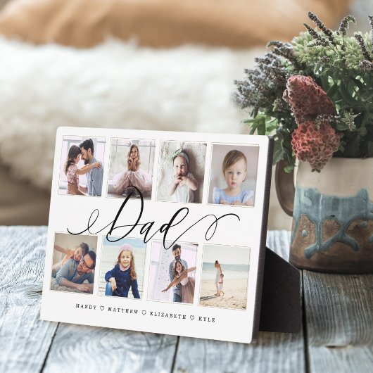 贈与パパ |家族の写真記念コラージュ フォトプラーク