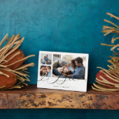 贈与パパ |家族の写真3フォトコラージュ フォトプラーク (側面)