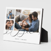 贈与パパ |家族の写真3フォトコラージュ フォトプラーク (側面)