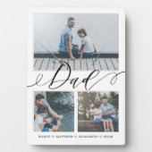 贈与パパ |家族の思い出3 Photo Collage フォトプラーク (正面)