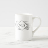 贈与者の個人イニシャル ボーンチャイナマグカップ (右)