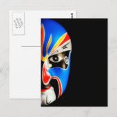 贈中国の物 |北京オペラマスク ポストカード (正面/裏面)