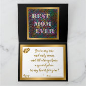 贈人気があるエレガントモダン物 カード (内部)