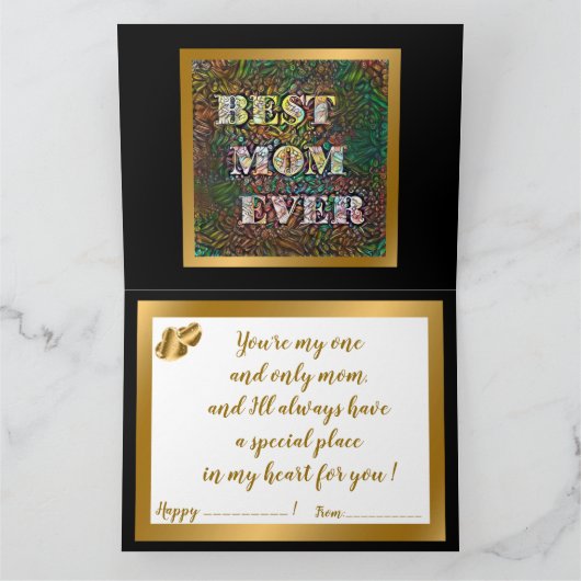 贈人気があるモダンエレガント物 カード (内部)