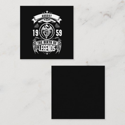 贈威厳がある物 | 1959伝説の誕生 スクエア名刺 (正面/裏面)