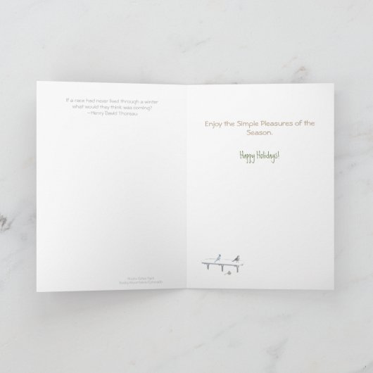 贈最高のり物が木の下にある。 シーズンカード (内部)