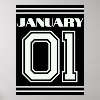 贈最高のり物誕生日1月1日ポスター ポスター