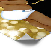 贈王室のり物|アフリカの王子 |金ゴールドグリッターギフト ポスター (角)