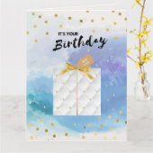 贈王室の物 |誕生日カード カード (黄色い花)