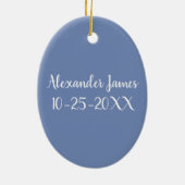 贈生まれたばかりのり物マドンナと子 セラミックオーナメント (裏面)