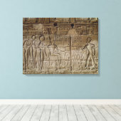 贈答品を作るセティを描いたレリーフ、 浮き彫り キャンバスプリント (インサイチュ (ウッドフロア))