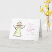 贈答品天国養子縁日名前をカスタムする カード (黄色い花)