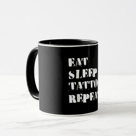 贈答用タトゥーアーティストのおもしろいことわざタトゥー マグカップ (正面左)