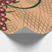 贈答用ラッピング紙とベリーパターン ラッピングペーパー (角)