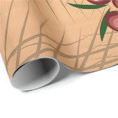 贈答用ラッピング紙とベリーパターン ラッピングペーパー (ロールコーナー)