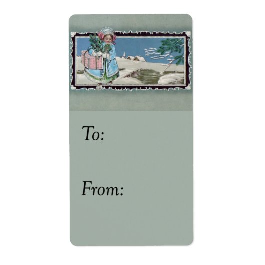 贈答用ヴィンテージギフトラベル ラベル (正面)