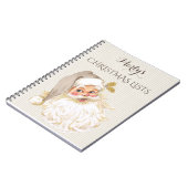 贈答用図書をするヴィンテージビクトリアンなサンタクロース ノートブック (左側)