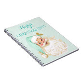 贈答用図書をするヴィンテージビクトリアンなサンタクロース ノートブック (右側)