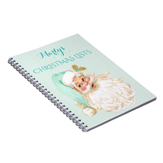 贈答用図書をするヴィンテージビクトリアンなサンタクロース ノートブック (右側)