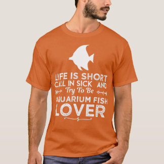 贈答用水族館魚おもしろい恋人デザイン Tシャツ