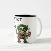 贈素晴らしり物おもしろい、ヴィンテージ恐怖 ツートーンマグカップ (正面右)