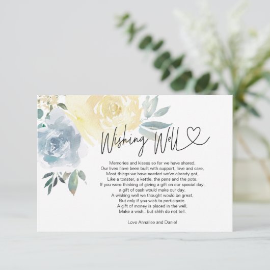 贈結婚り物に関する祈りの好意フローラ エンクロージャーカード (スタンド正面)