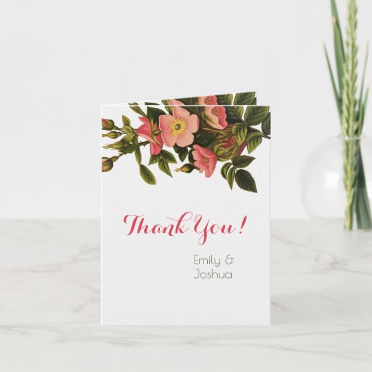 『贈結婚り物感謝のテンプレート』 サンキューカード (正面)