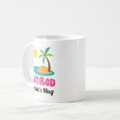 贈退職した与ハワイアン退職パーティー コーヒーマグカップ (正面左)