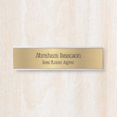 贋金色 オフィスドアサイン 不動産エージェント サインプレート (正面)
