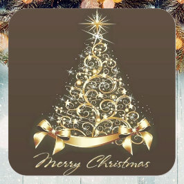 贋金Christmasツリー スクエアシール