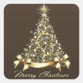 贋金Christmasツリー スクエアシール (正面)