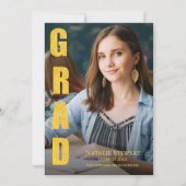 贋金GRAD写真 クラス2026 卒業パーティー 招待状 (正面)