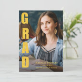 贋金GRAD写真 クラス2026 卒業パーティー 招待状 (スタンド正面)