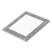 贋銀灰ラメテクスチャデザイン ノートパッド (回転)
